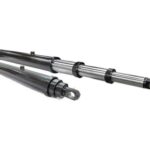 Telescopic pneumatic cylinder