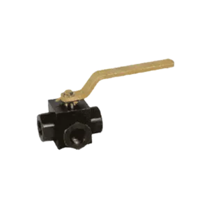 High pressure three way ball valve and hydraulic accessories