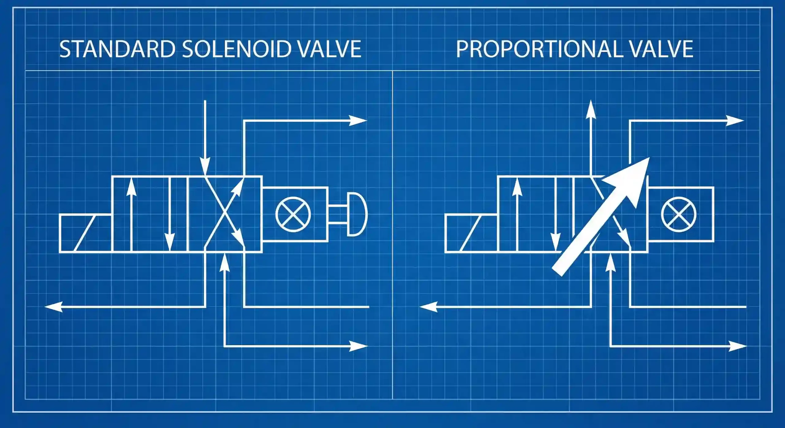 Proportional valve symbol