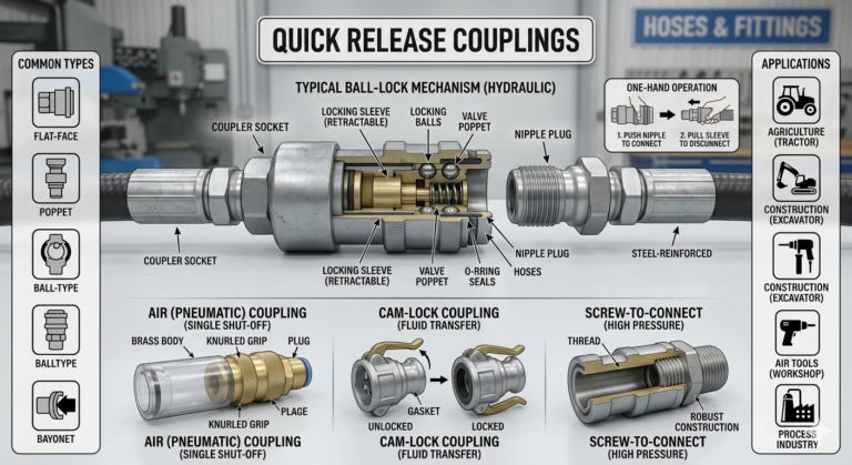 Quick Release Couplings Manufacturers in india - Hydrofit Engineer
